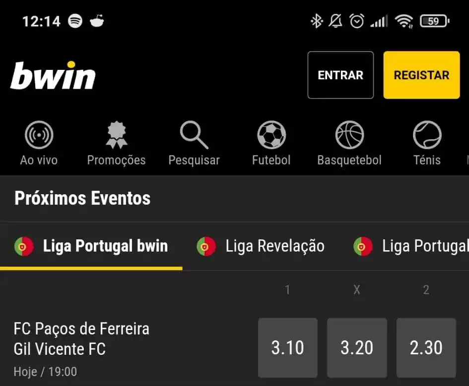 bwin, proximos eventos, liga portugal, casino online portugal