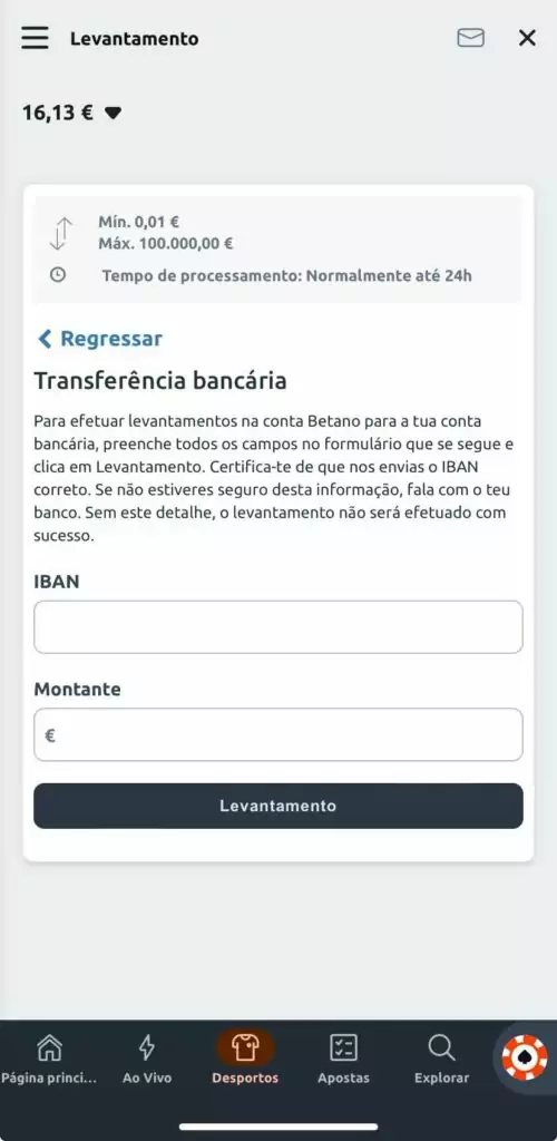 transferencias imediatos casino online