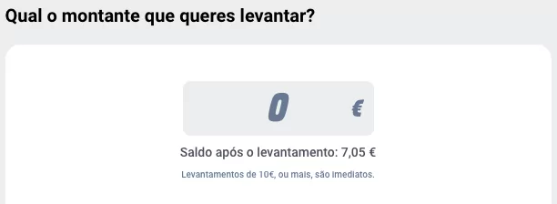 qual o montante que queres levantar