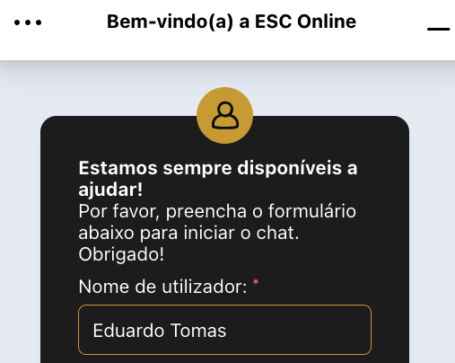 bem vindo a esc online