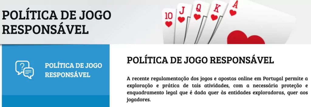 politica de jodo responsavel.
Sugestões para Apostadores