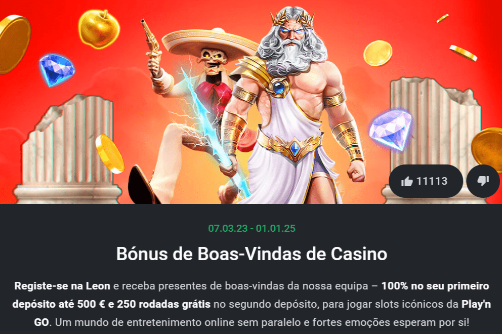 Leon Casino Bónus de Boas-vindas